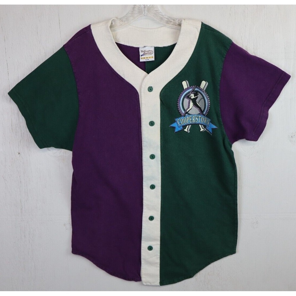 Vintage Wellington Apparel Sport Cooperstown Baseball jersey 1992 90s Size S/M
